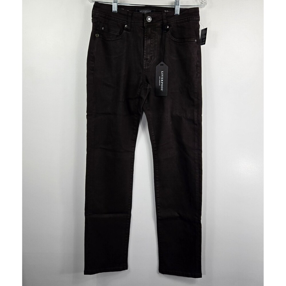 Liverpool Men's Size 30x34 Espresso Brown Relaxed‎ Straight Jeans NWT